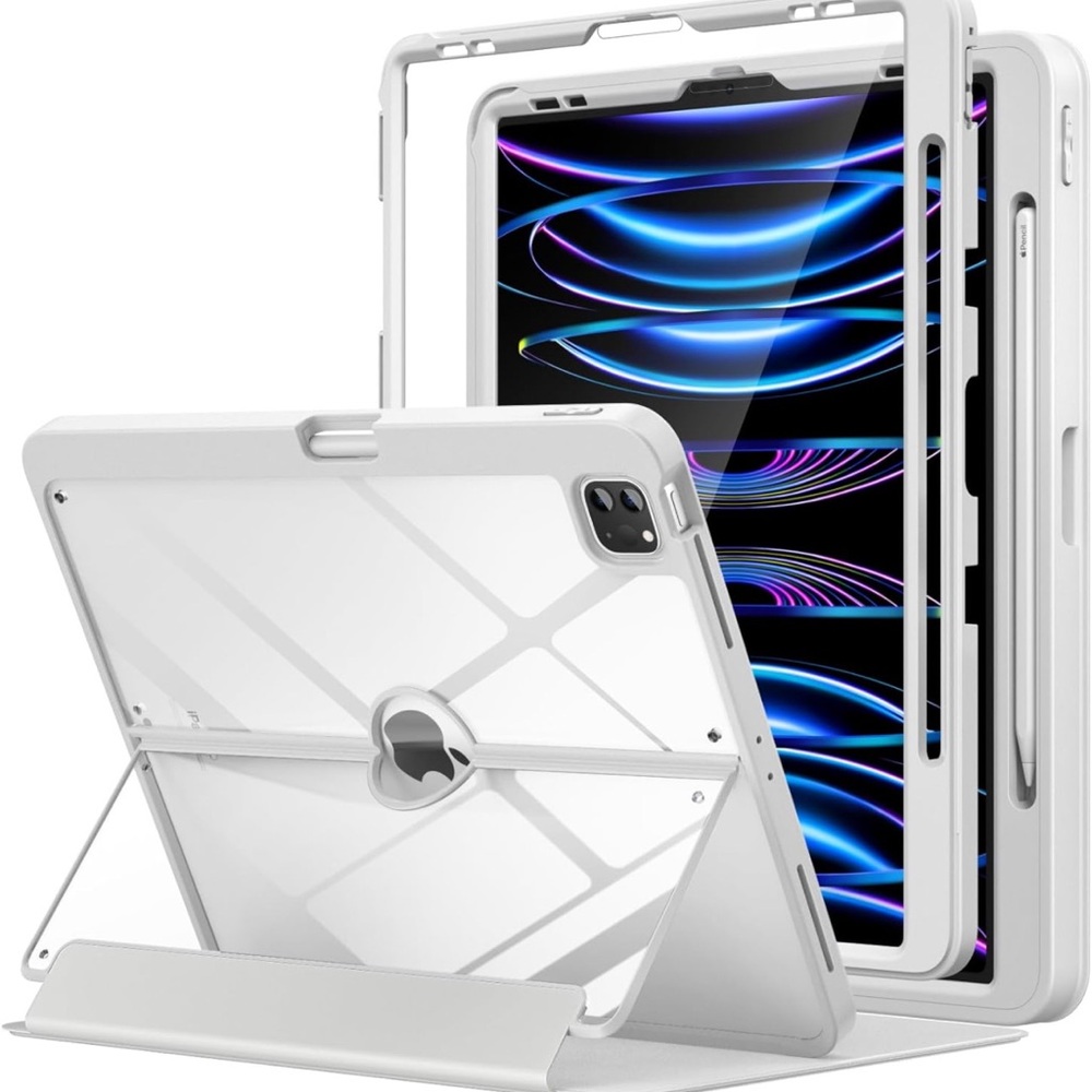 iPad Pro 12.9 Gray Case Built in Pen Holder